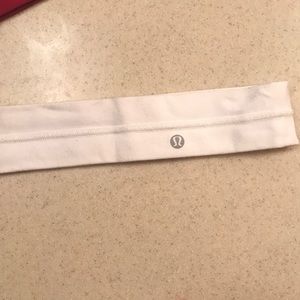 White Lululemon headband